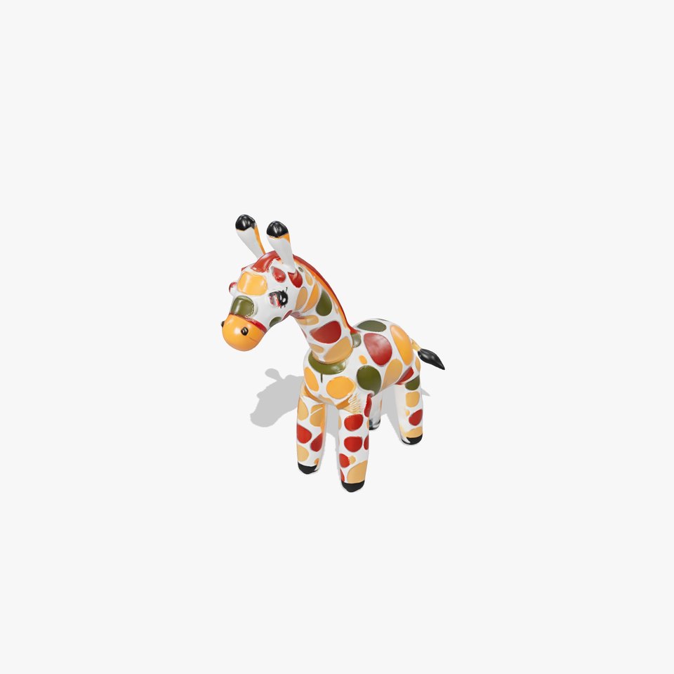 Colorful Giraffe Inflatable model pack